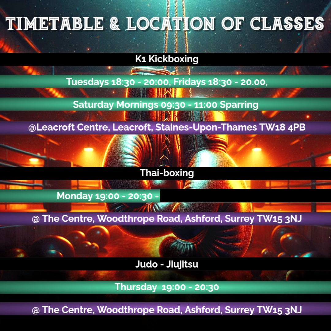 Timetable, locations and Disciplines