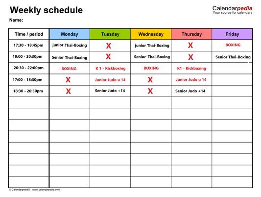 Combined Classes Monthly Contract Rolling